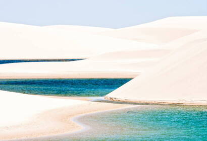 Voyage au Brésil, désert des Lençois Marahenses, dunes, lagunes, lagons
